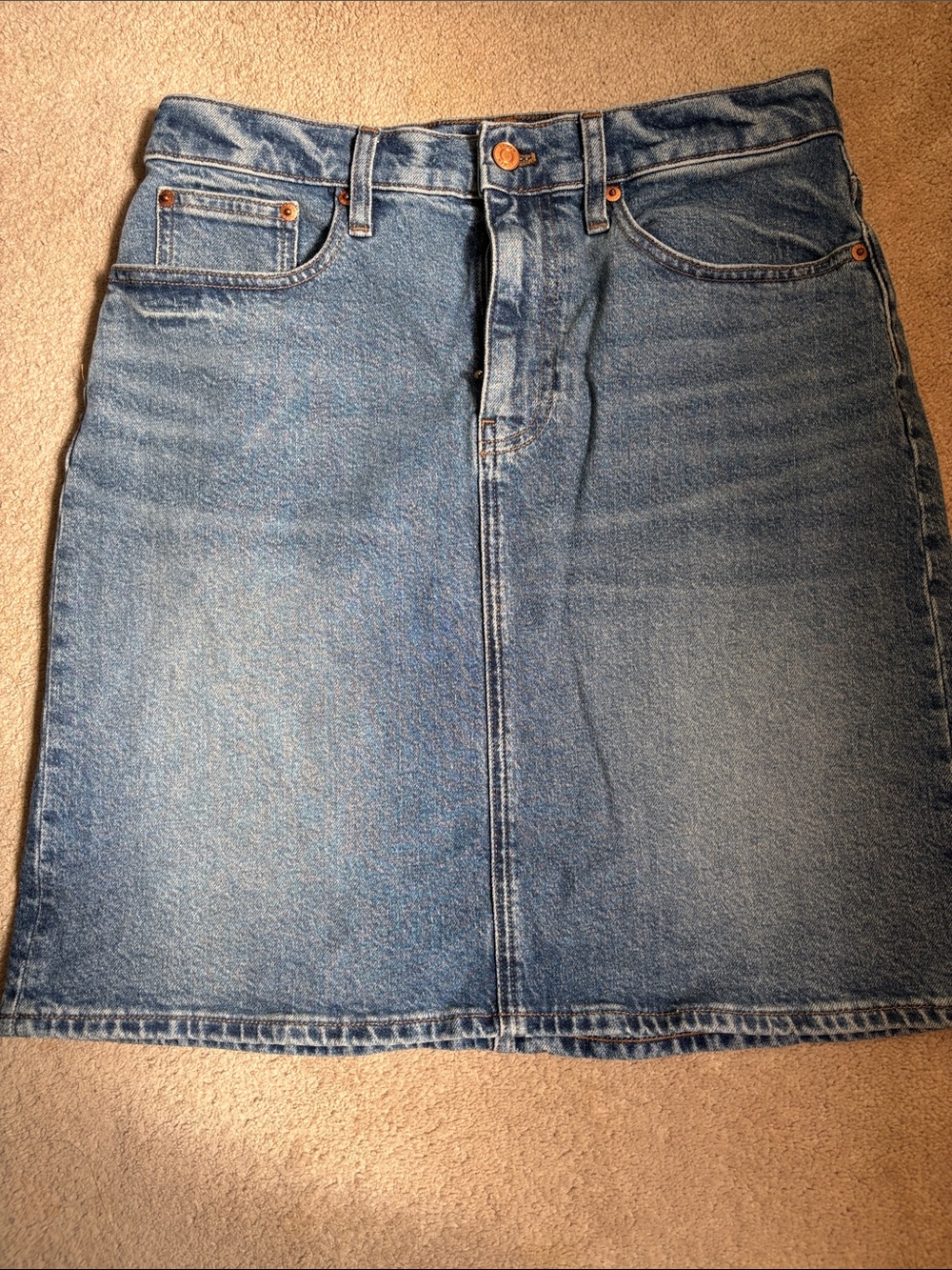 NWT J CREW Denim Mini Skirt 28 Tall